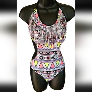 PINK Victoria's Secret Pink Fabric with Geometric Shapes Sz M